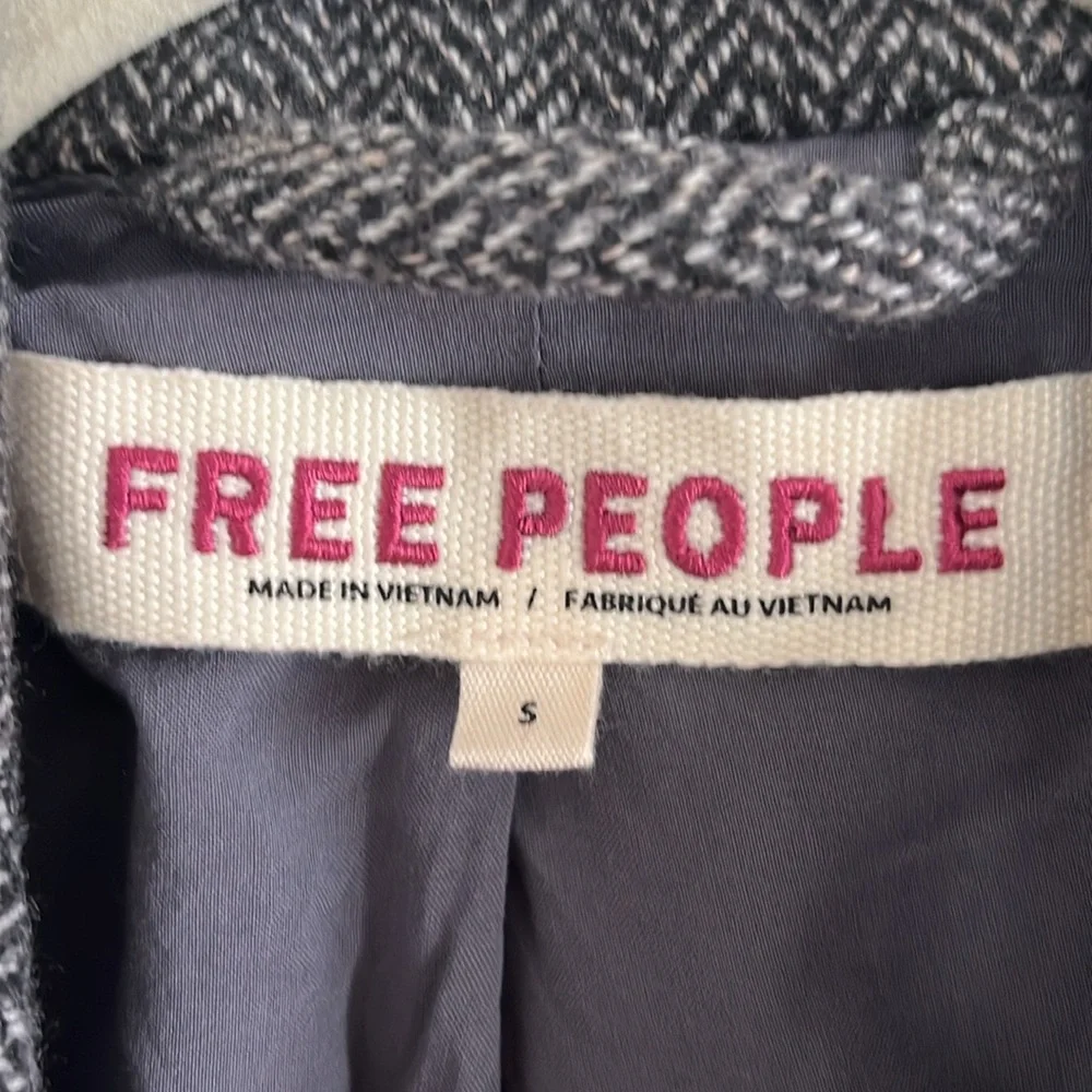 Free People Heritage Double Breasted Crop Blazer - Picture 2 of 3